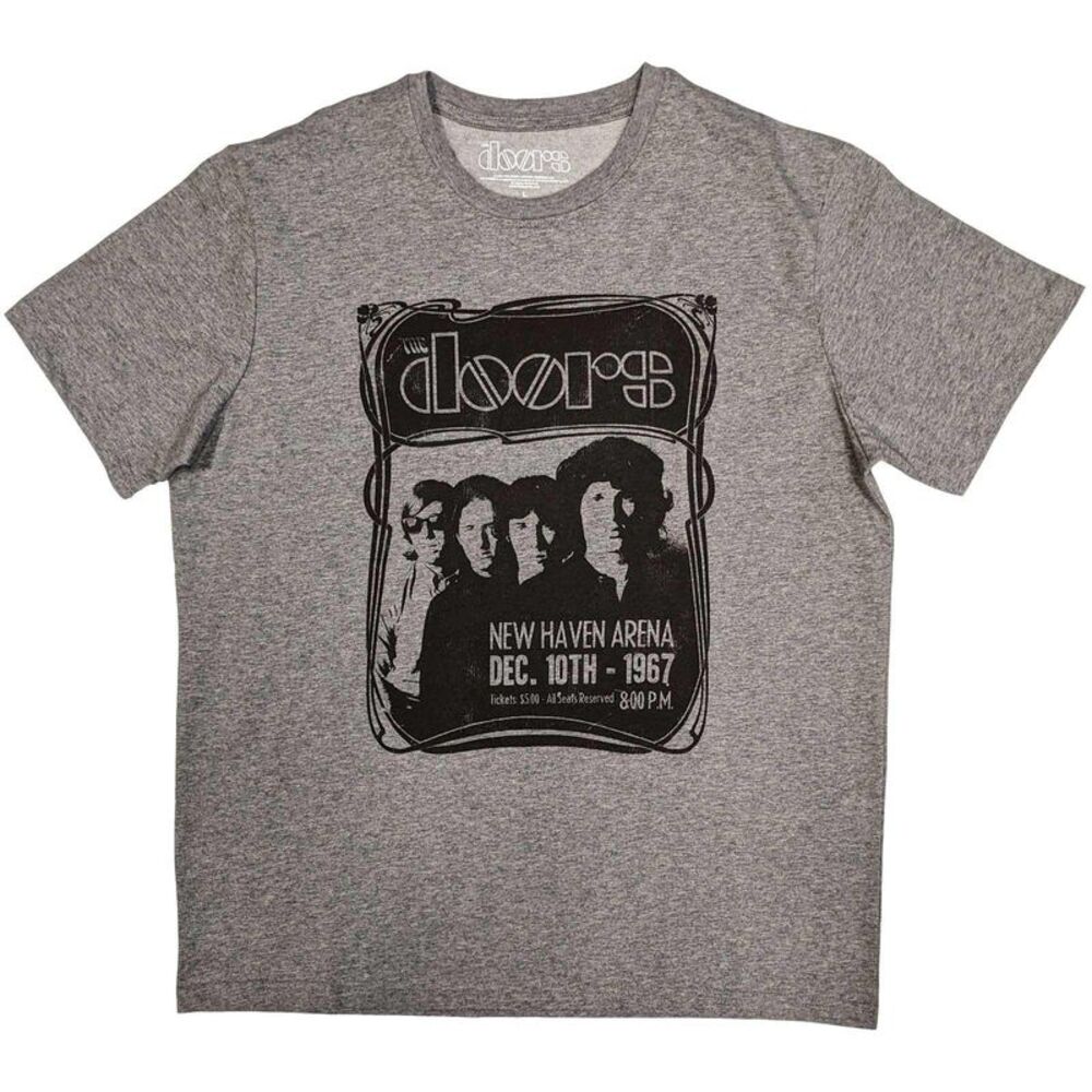 The Doors Unisex Adult New Haven Arena Frame T-Shirt / Gray